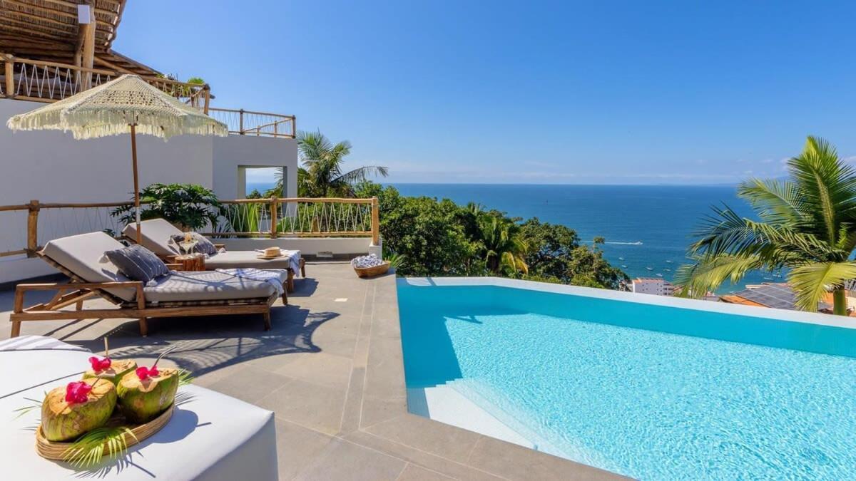 New - Amapas Luxury 5-Bedroom Villa Puerto Vallarta Eksteriør billede