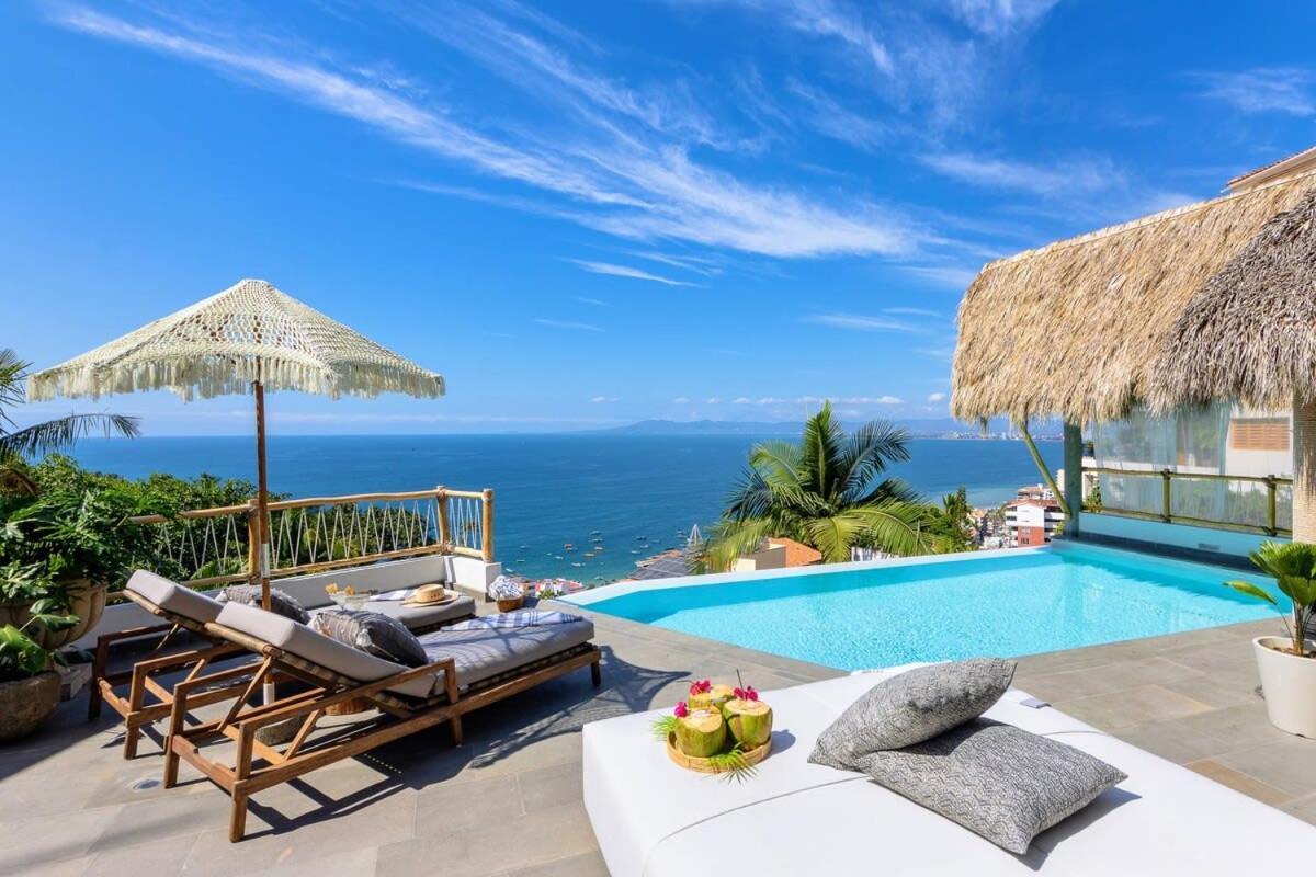 New - Amapas Luxury 5-Bedroom Villa Puerto Vallarta Eksteriør billede